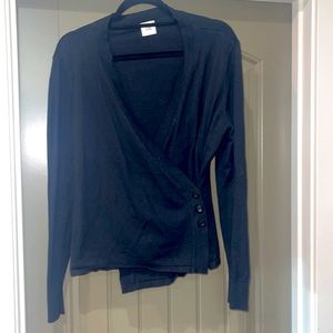 Cabi black wrap sweater